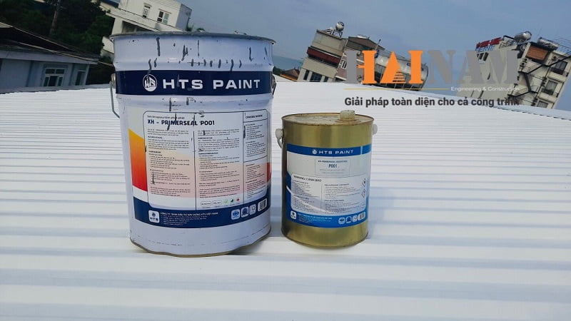 Hình ảnh mái tôn sau khi thi công sơn chống rỉ